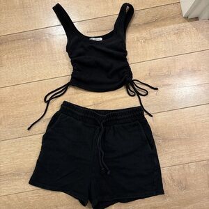 Zara Black High Waist Women Shorts